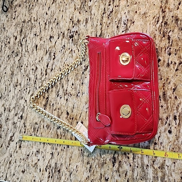 Cherry Red Patent Leather Evening Bag - Picture 8 of 11